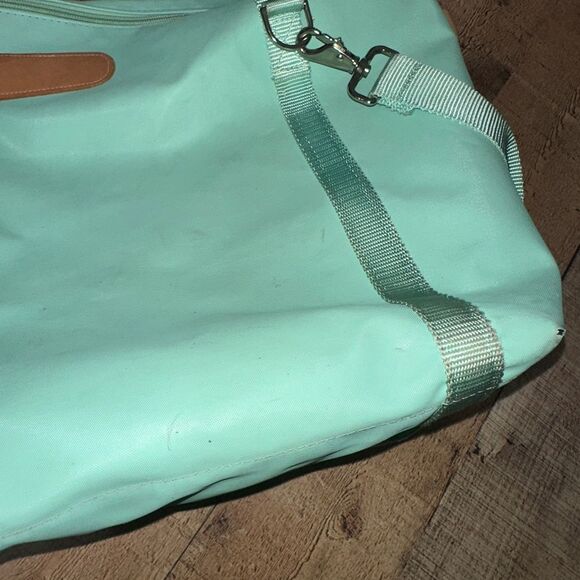 Jon Hart The Weekender Travel Bag 22'' Mint Coated Canvas Duffle Tote Luggage - Picture 12 of 15